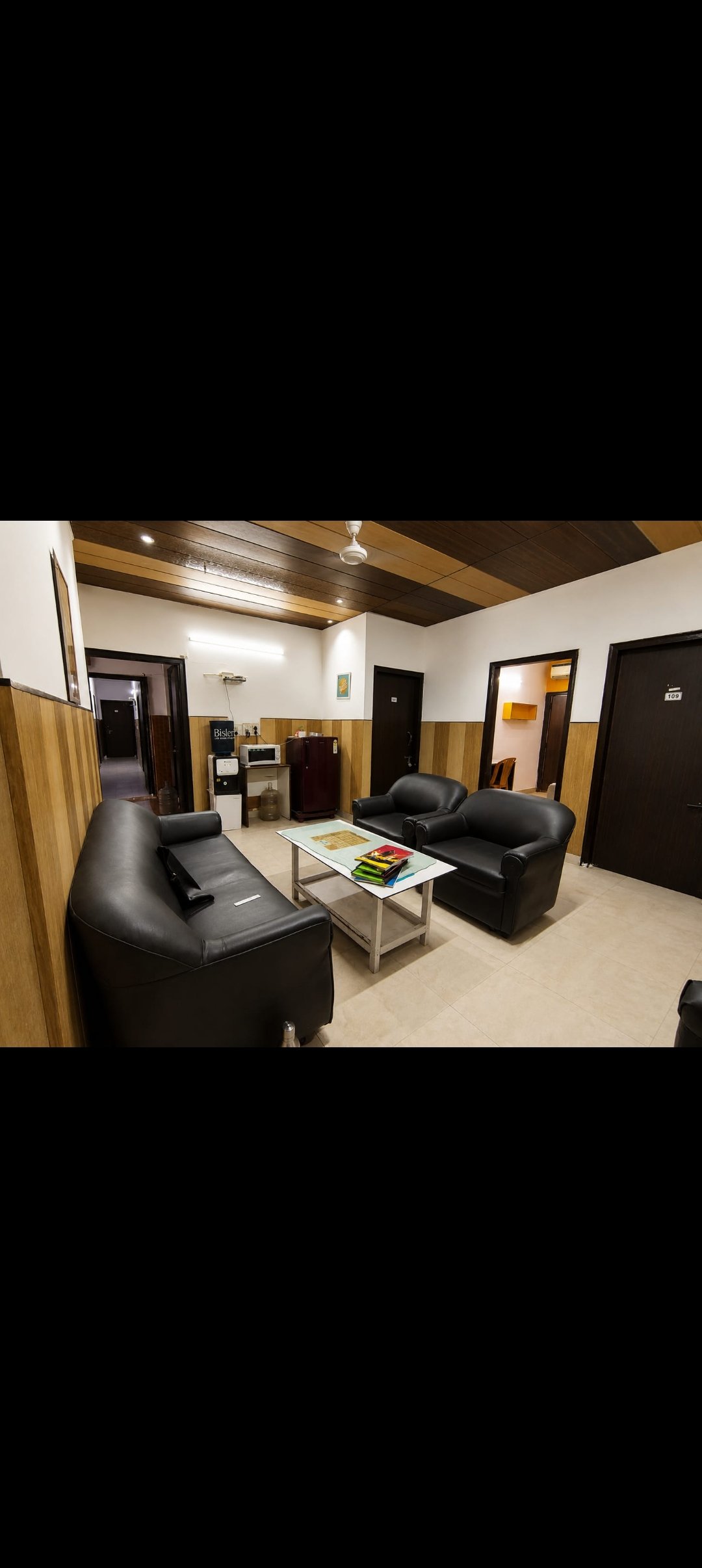 Premium interior lounge area